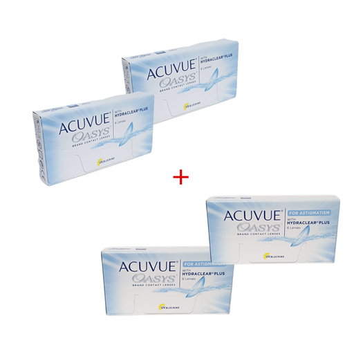 PROMO - 2 Acuvue Oasys + 2 Acuvue Oasys for Astigmatism