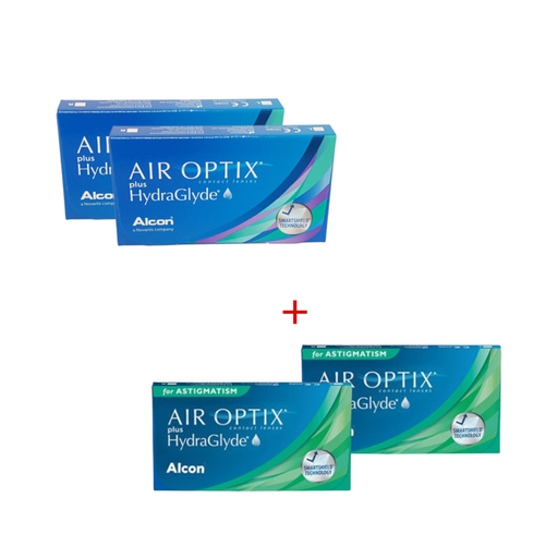 PROMO - 2 Air Optix Plus + 2 Air Optix for Astigmatism