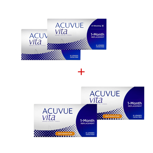 PROMO - 2 Acuvue Vita + 2 Acuvue Vita for Astigmatism