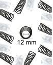 Espiral plastico rulo para encuadernar 12 mm. Paq. x 50