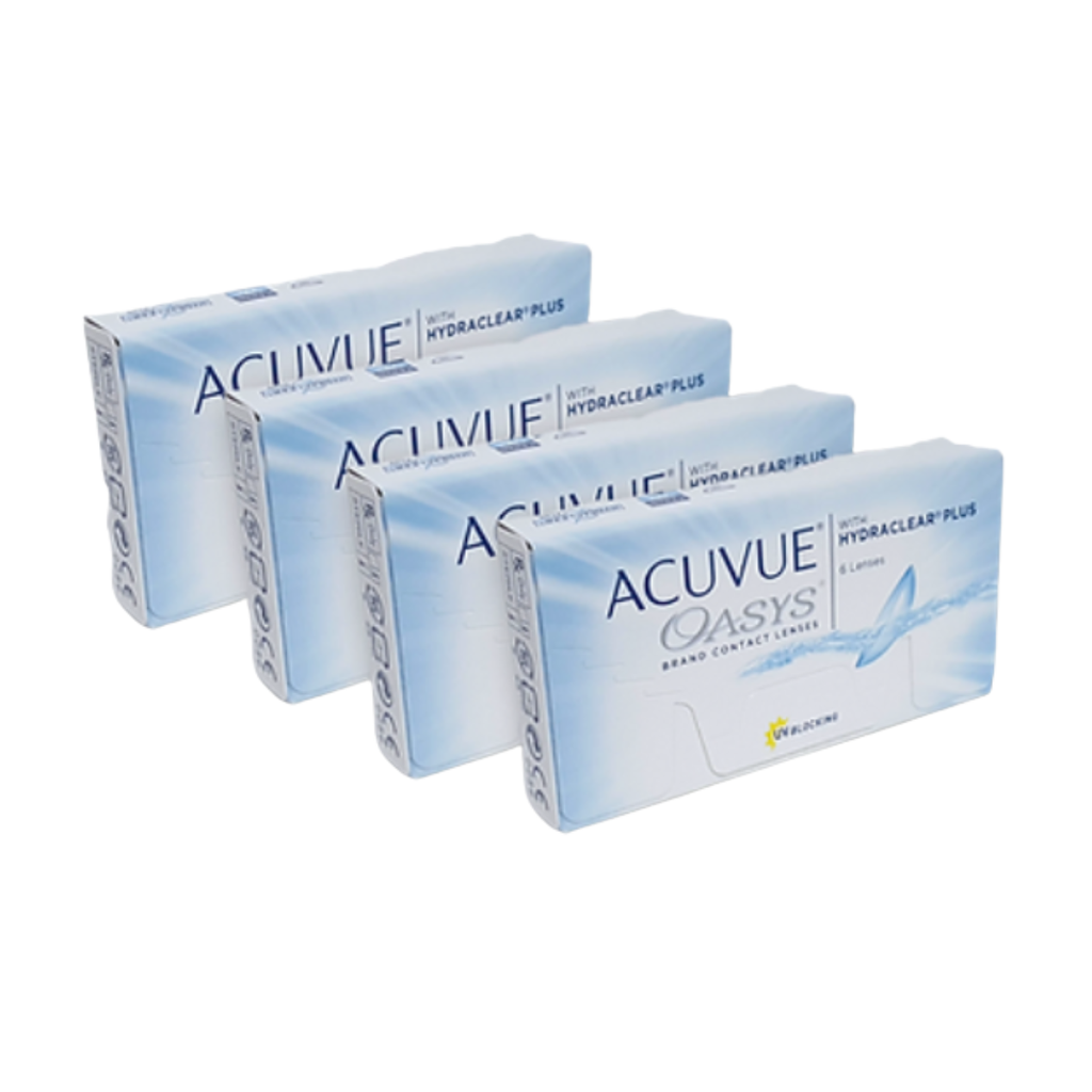 ACUVUE OASYS - HYDRACLEAR PLUS - 4 CAJAS