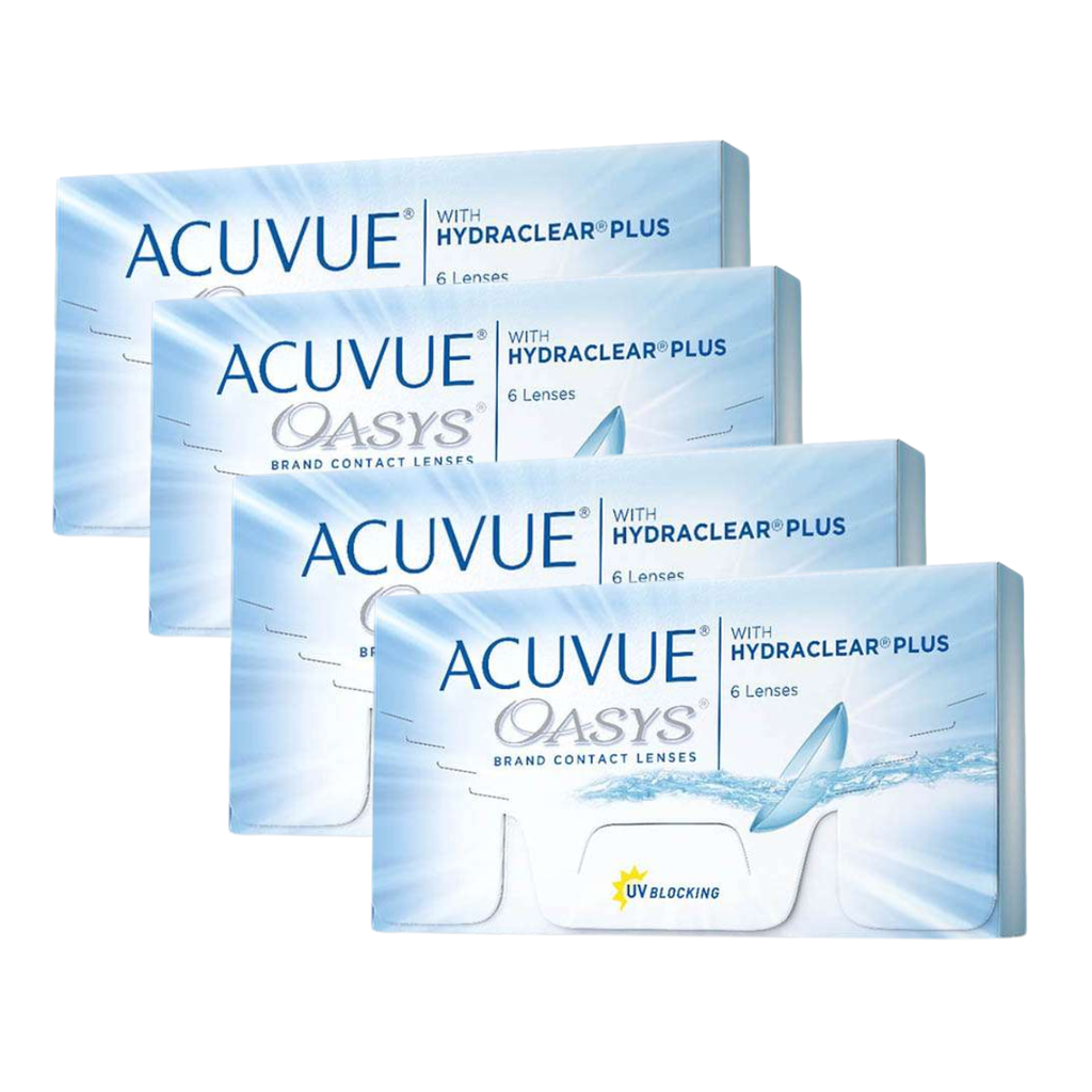 ACUVUE OASYS - HYDRACLEAR PLUS - 4 CAJAS