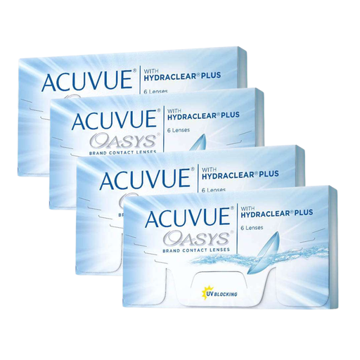 ACUVUE OASYS - HYDRACLEAR PLUS - 4 CAJAS