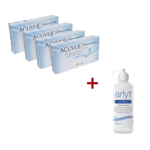 ACUVUE OASYS - HYDRACLEAR PLUS - 4 CAJAS