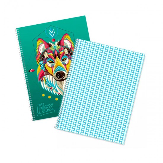 Cuadernola Papiros Flex 19070 C, 70 hojas cuadriculada