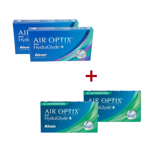 PROMO - 2 Air Optix Plus + 2 Air Optix for Astigmatism