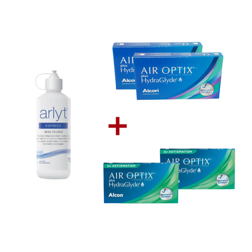 PROMO - 2 Air Optix Plus + 2 Air Optix for Astigmatism